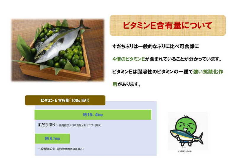 すだちの効果でビタミンeが4倍 徳島ブランド魚 すだちぶり 食材詳細 Reach Stock リーチストック